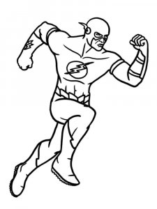 DC Comics Flash coloring page 9 - Free printable