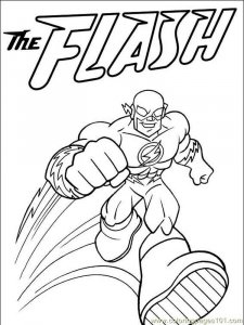DC Comics Flash coloring page 38 - Free printable