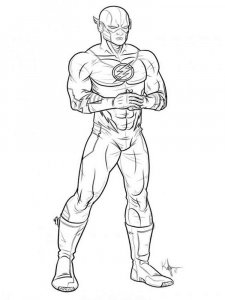 DC Comics Flash coloring page 40 - Free printable