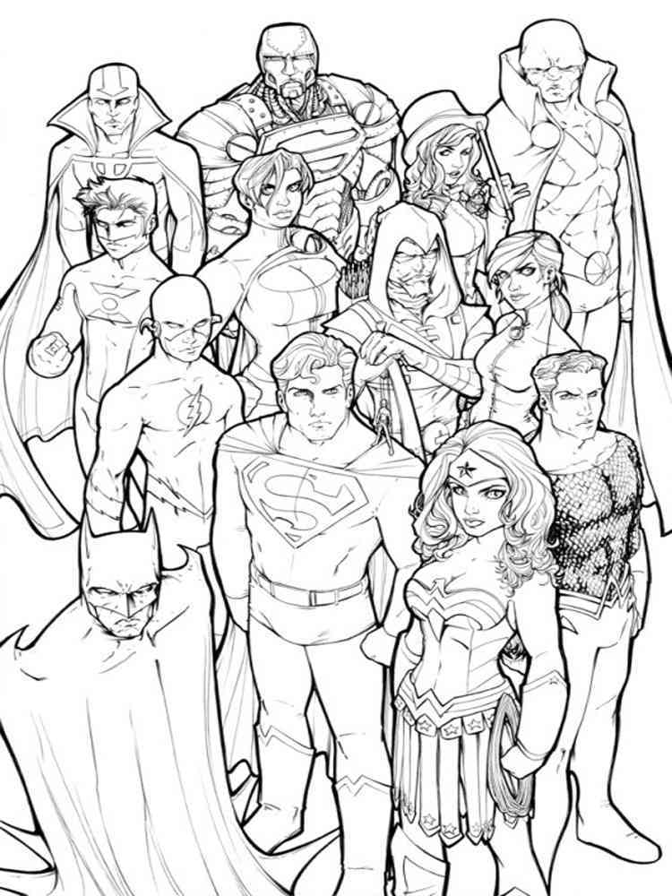 DC Superhero Coloring Pages