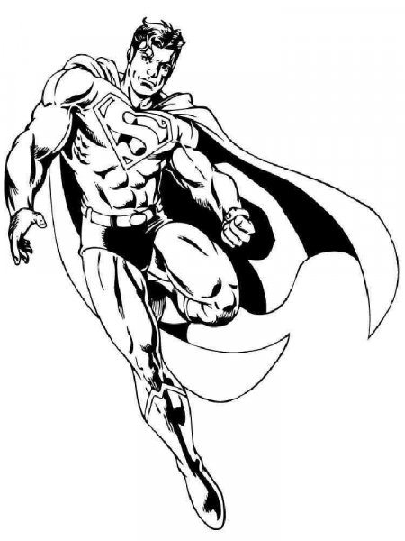 DC Superhero coloring pages