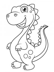 Dinosaur coloring page 18 - Free printable