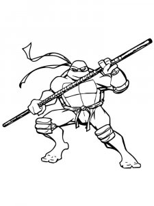 Donatello coloring page 4 - Free printable