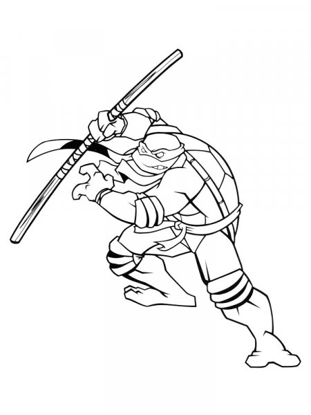 Donatello ninja turtles coloring pages