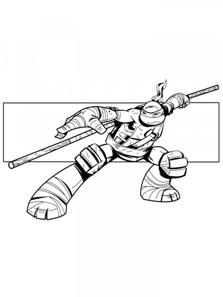 Donatello ninja turtles coloring pages