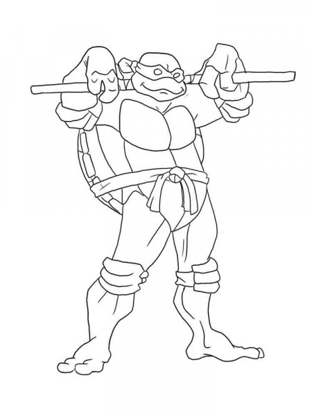 Donatello ninja turtles coloring pages