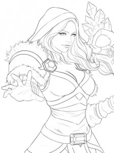 Crystal Maiden Coloring Dota 2