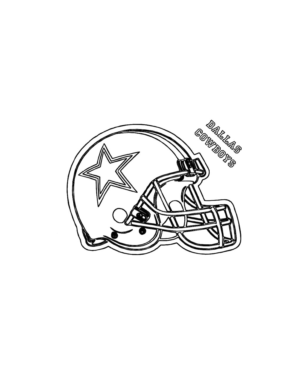 Football Helmet coloring pages. Free Printable Football ...