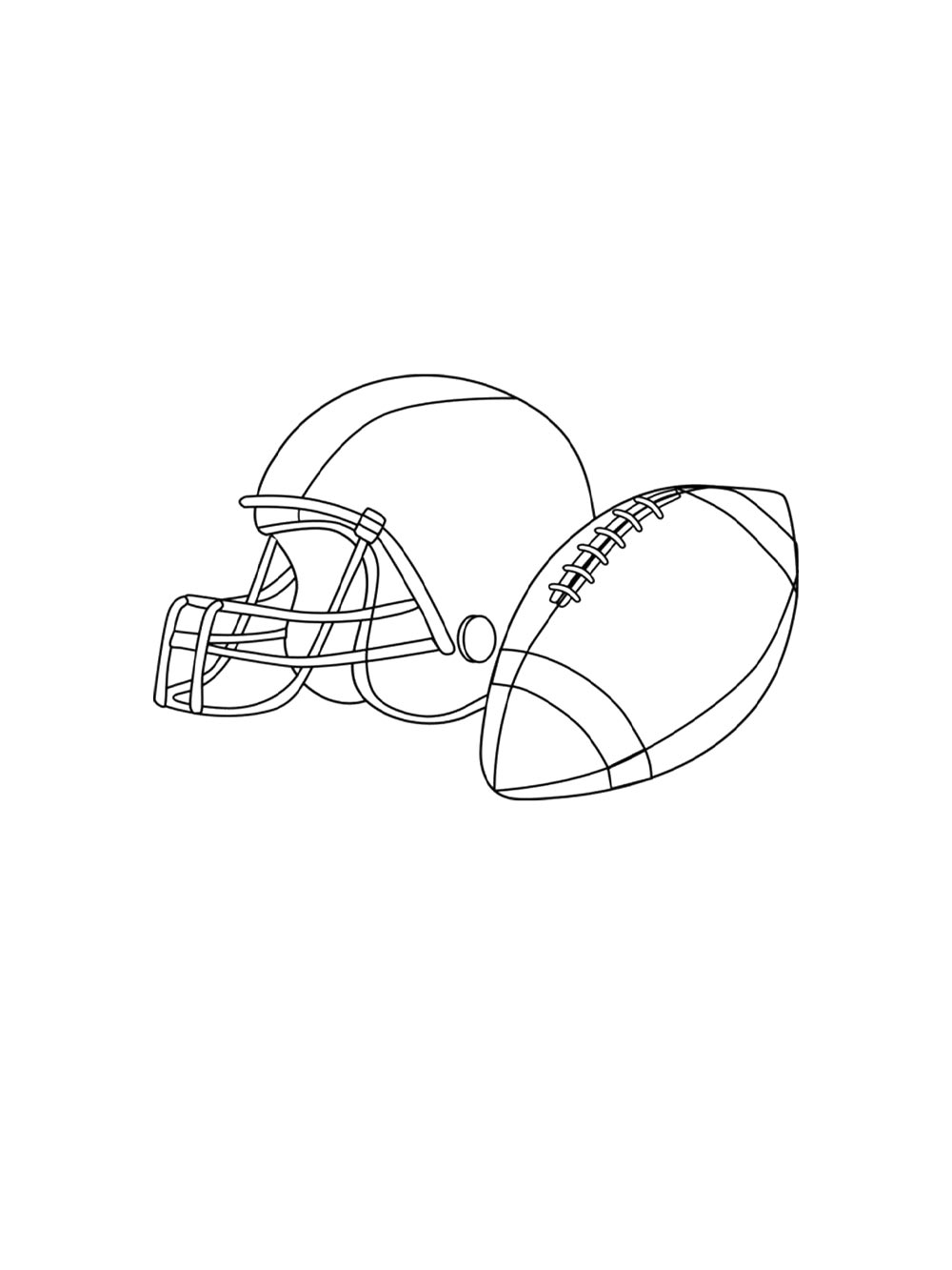 Download Football Helmet coloring pages. Free Printable Football ...