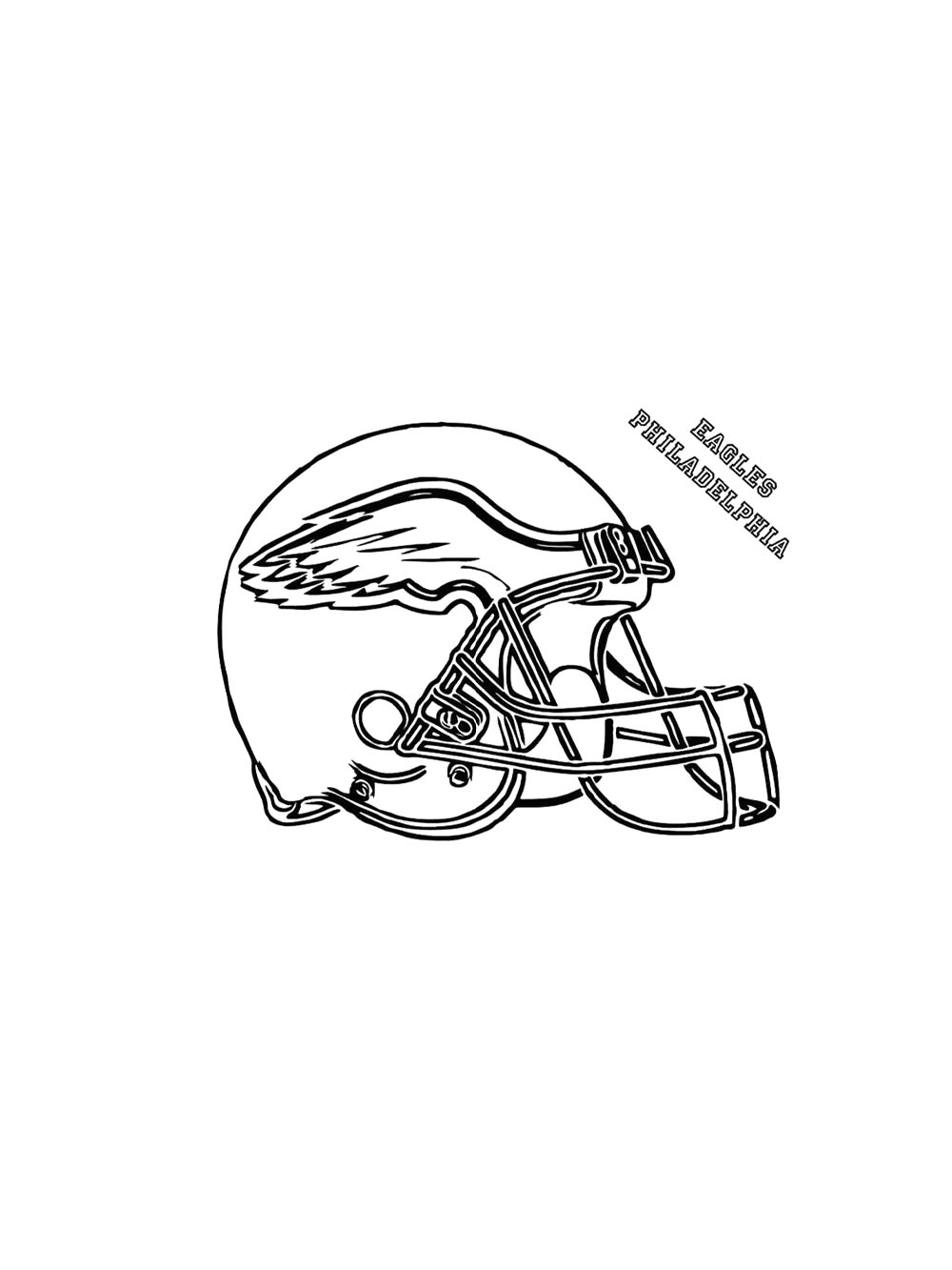 Download Football Helmet coloring pages. Free Printable Football ...