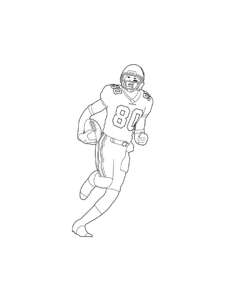 football player coloring pages free printable football