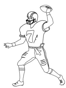 Football Player coloring page 19 - Free printable