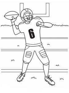 Football Player coloring page 20 - Free printable