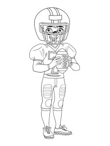 Football Player coloring page 22 - Free printable