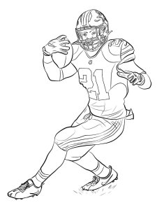 Football Player coloring page 24 - Free printable