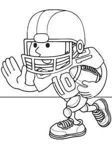 Football Player coloring page 25 - Free printable