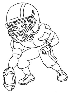 Football Player coloring page 27 - Free printable