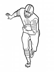 Football Player coloring page 28 - Free printable