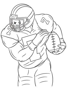 Football Player coloring page 29 - Free printable