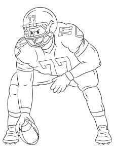 Football Player coloring page 31 - Free printable