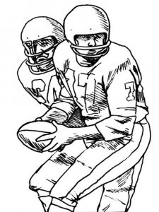 Football Player coloring page 1 - Free printable