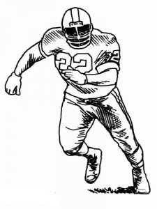 Football Player coloring page 11 - Free printable