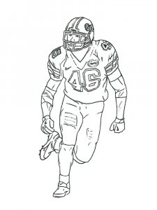 Football Player coloring page 13 - Free printable