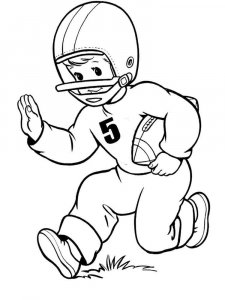 Football Player coloring page 2 - Free printable