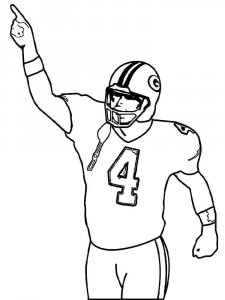Football Player coloring page 5 - Free printable