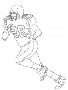 Football Player coloring page 6 - Free printable