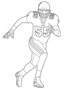 Football Player coloring page 9 - Free printable