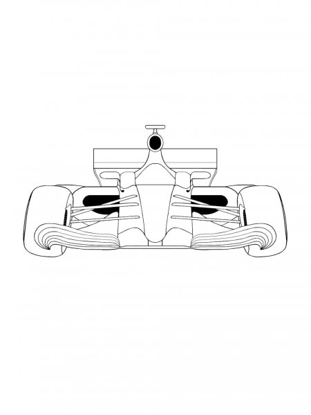 Formula 1 coloring pages