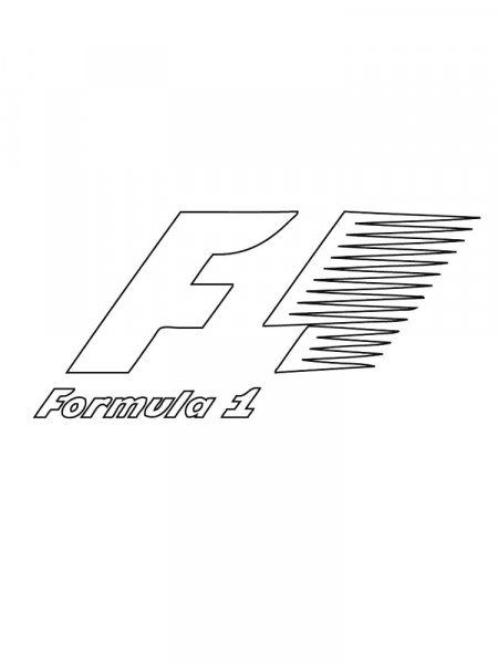 Formula 1 coloring pages