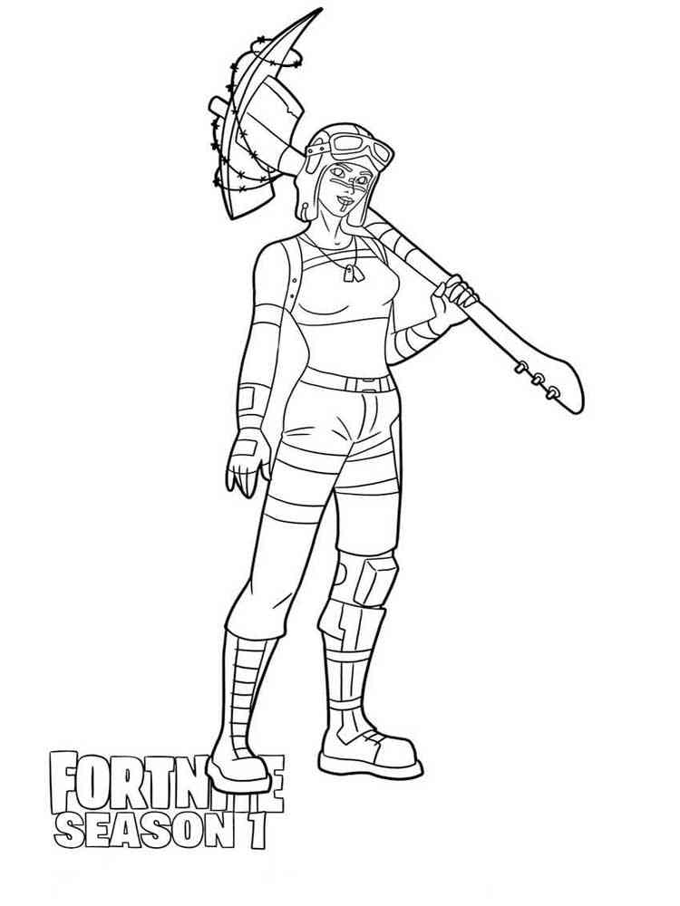 Lovely Fortnite Colouring Pages - Coloring Images Collection