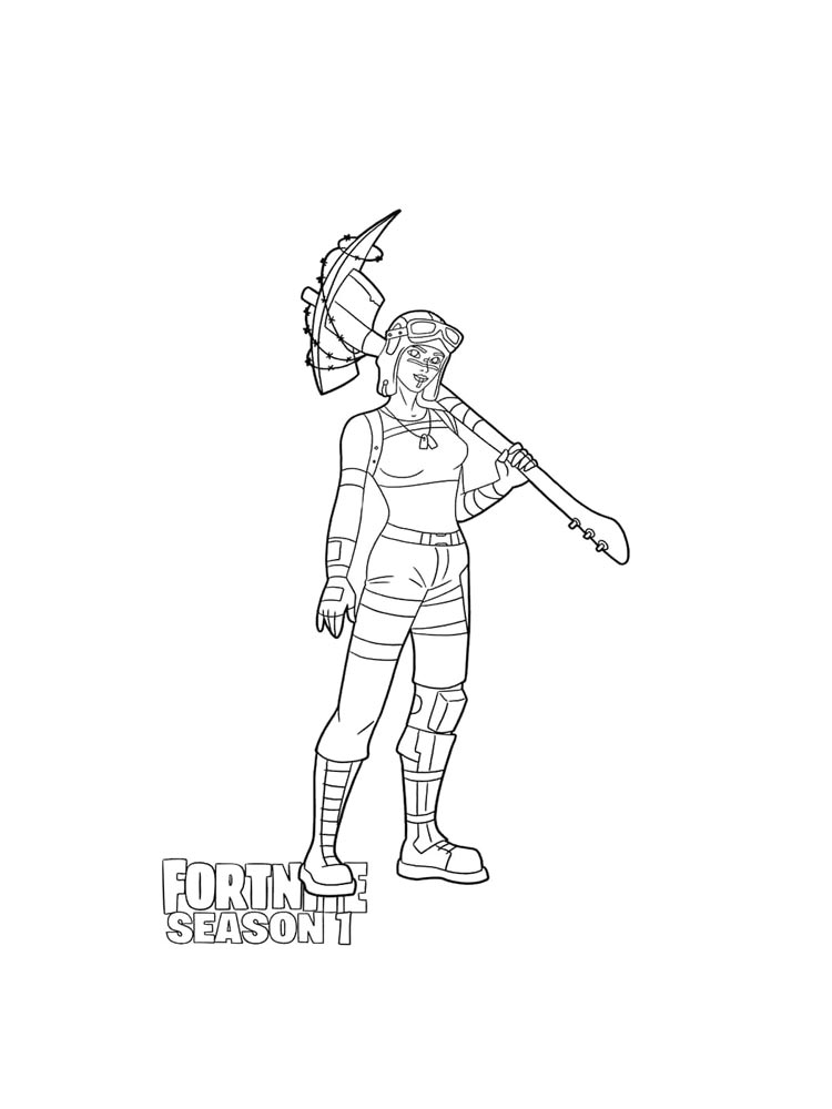 free printable fortnite coloring pages for kids