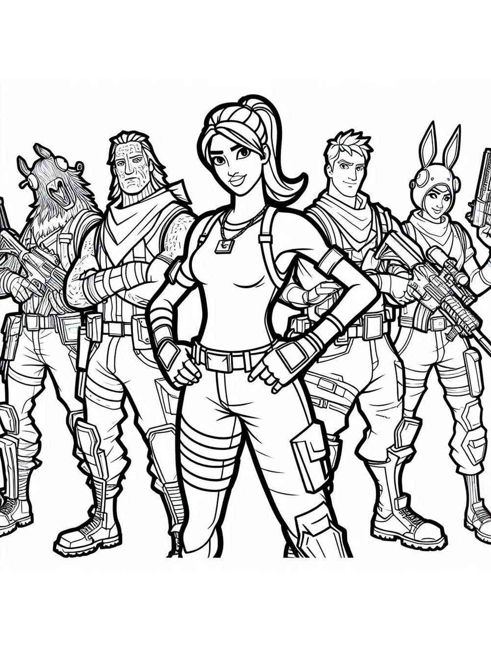 Fortnite coloring pages