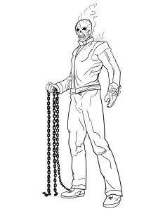 Ghost Rider coloring page 18 - Free printable
