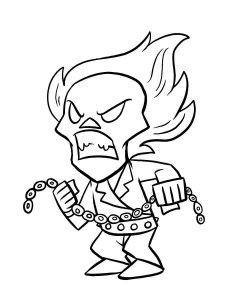 Ghost Rider coloring page 19 - Free printable