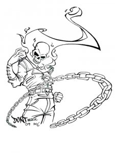 Ghost Rider coloring page 21 - Free printable