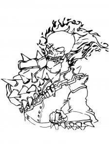 Ghost Rider coloring page 22 - Free printable