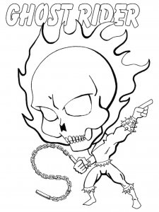 Ghost Rider coloring page 26 - Free printable