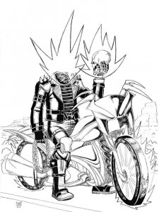 Ghost Rider coloring page 11 - Free printable