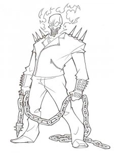 Ghost Rider coloring page 2 - Free printable