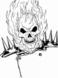 Ghost Rider coloring page 3 - Free printable