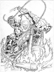 Ghost Rider coloring page 8 - Free printable
