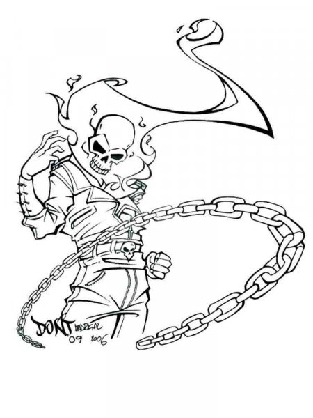 Ghost Rider coloring pages