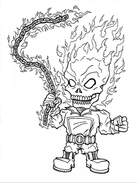 Ghost Rider coloring pages