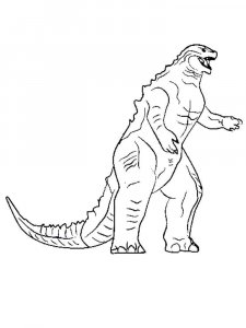 Godzilla coloring page 7 - Free printable