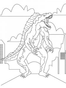 Godzilla coloring page 8 - Free printable