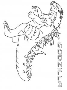 Godzilla coloring page 9 - Free printable